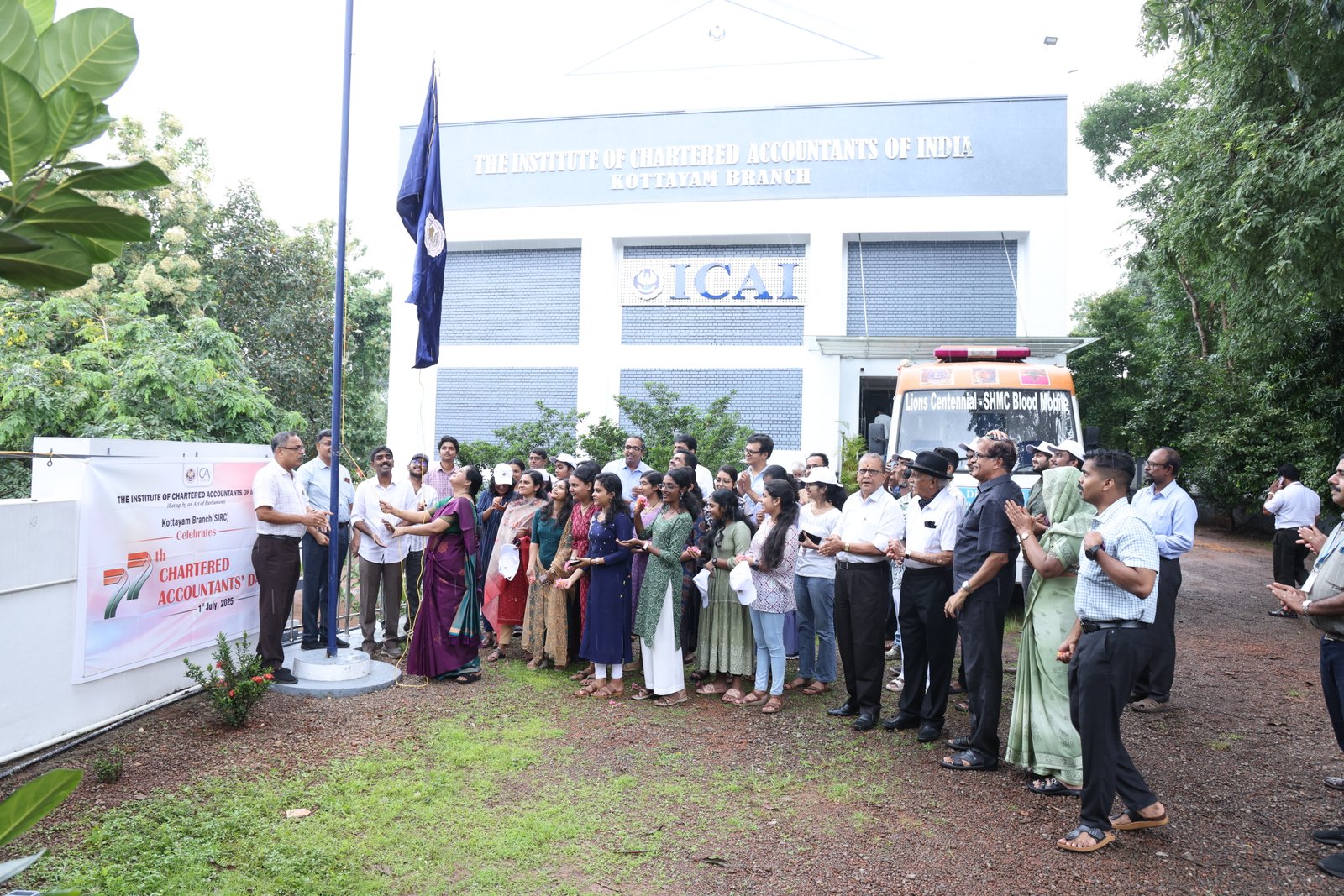 Celebrating CA Day with SICASA Kottayam, graced by Chairman CA Manosh Mani, Vice Chairman Karun Johny, and Secretary Rose Mary Joswin